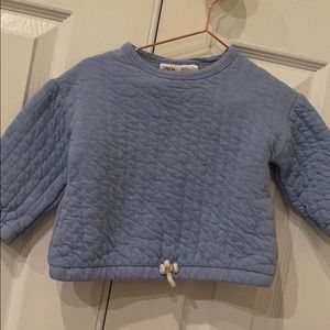 Zara 9-12 month quilted sweatshirt